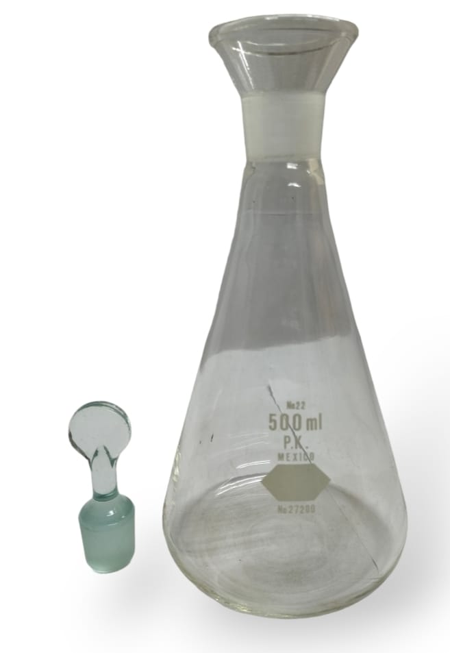 Matraz de Iodo con tapón de vidrio