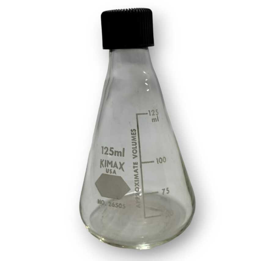 Matraz Erlenmeyer con rosca y tapa Fenólica