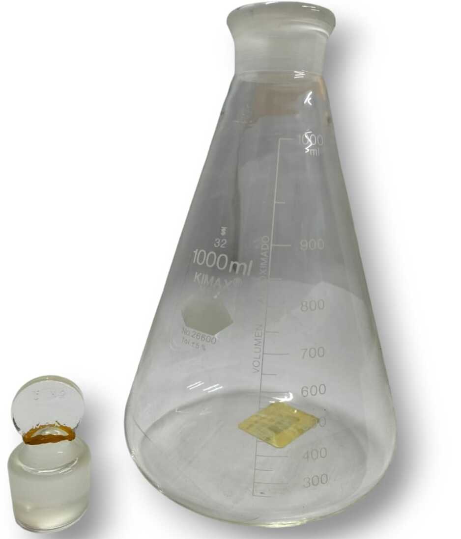 Matraz Erlenmeyer con tapón de vidrio
