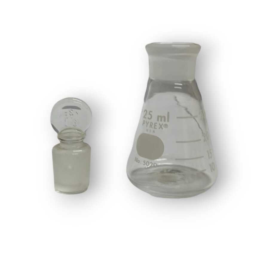 Matraz Erlenmeyer con tapón de vidrio