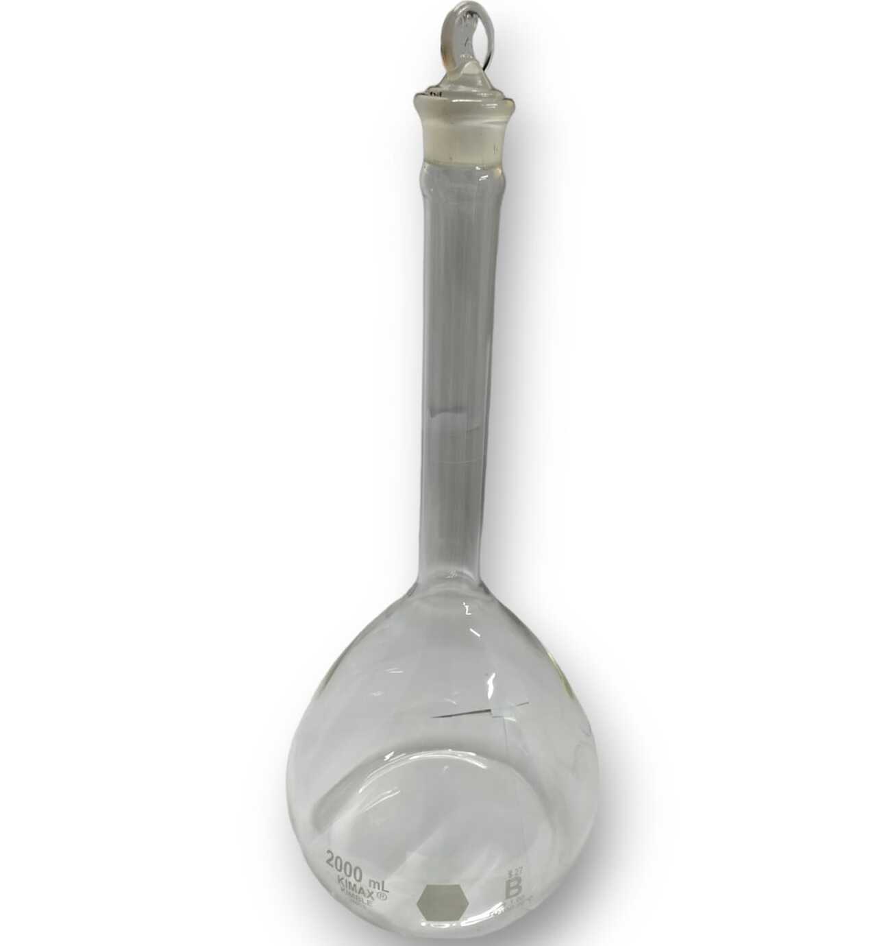 Matraz volumétrico,"Tipo B" tapón vidrio.