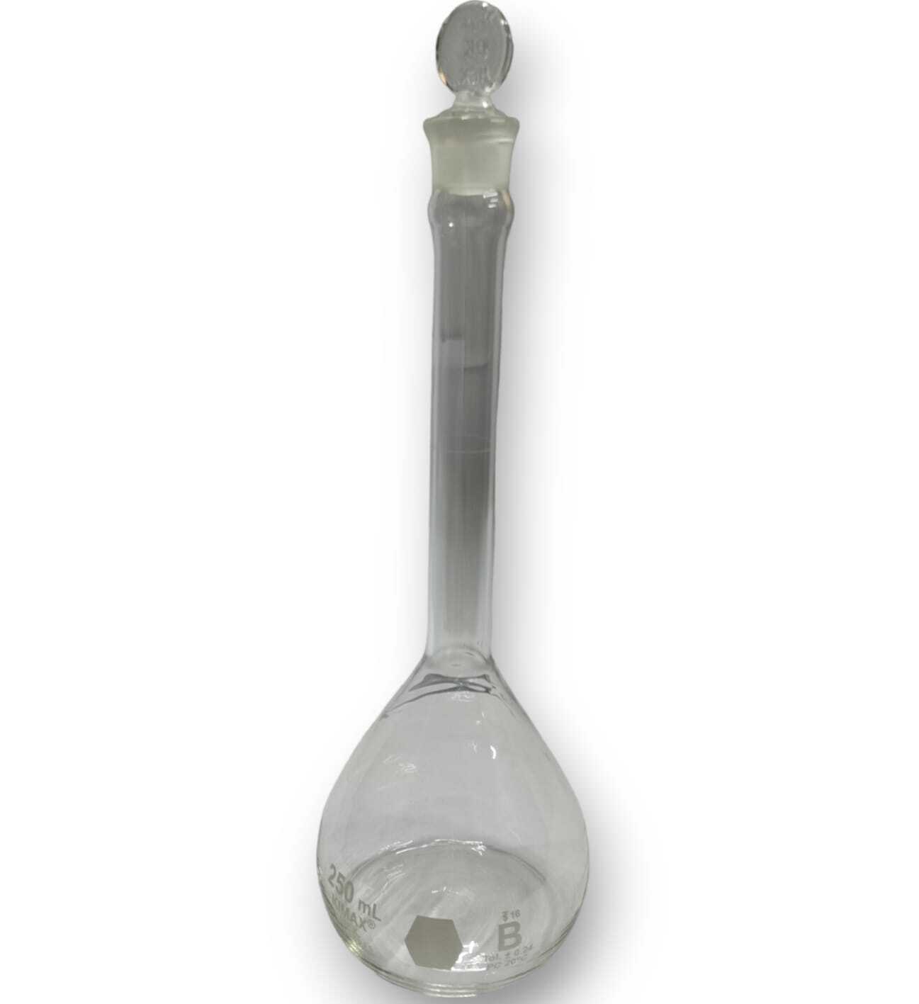 Matraz volumétrico,"Tipo B" tapón vidrio.