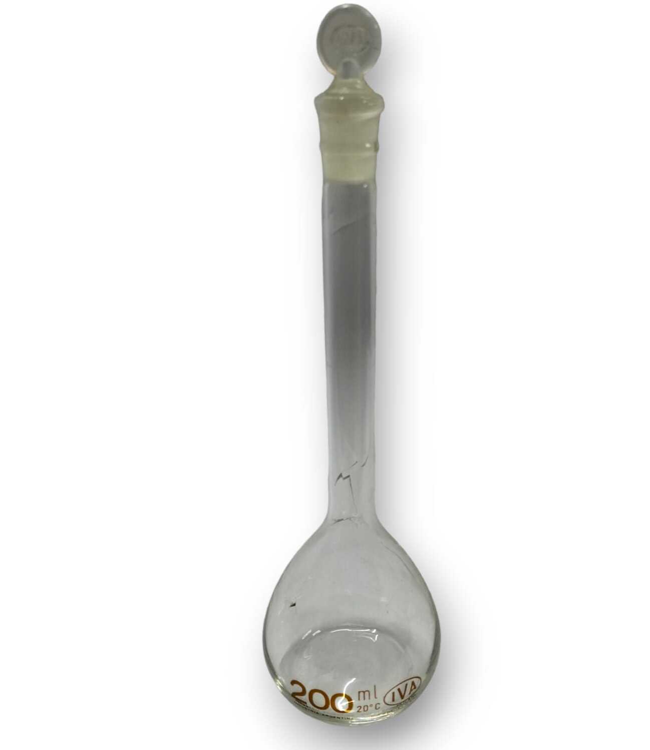 Matraz volumétrico "Tipo A", Tapón vidrio.