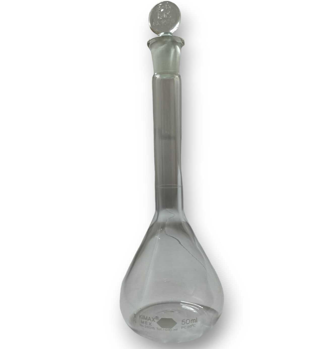 Matraz volumétrico,"Tipo B" tapón vidrio.