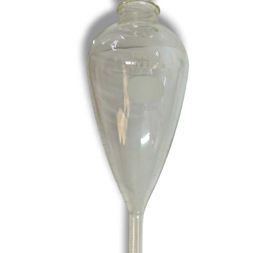 Embudo para centrífuga, Goetz, en forma de pera, graduado