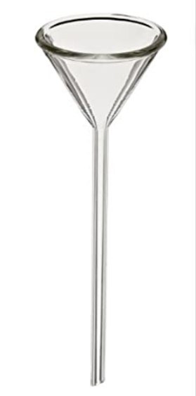 Embudo cónico, Tallo largo, 60° (GRADOS)