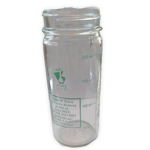 Frasco para leche materna linea verde
