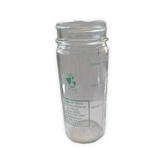 Frasco para leche materna linea verde