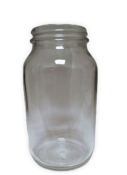 Frasco recipiente C/N tapa metalica boca angosta