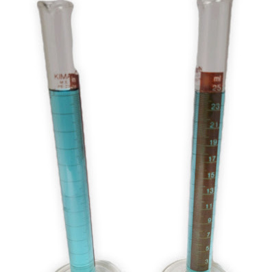 Probeta graduada Línea oscura